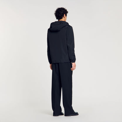 Sandro Nylon windbreaker Black