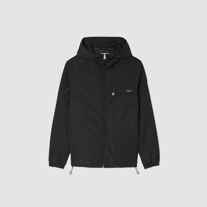 Sandro Nylon windbreaker Black