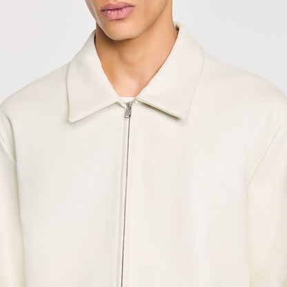 Sandro Leather jacket Aluminum