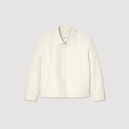 Sandro Leather jacket Aluminum
