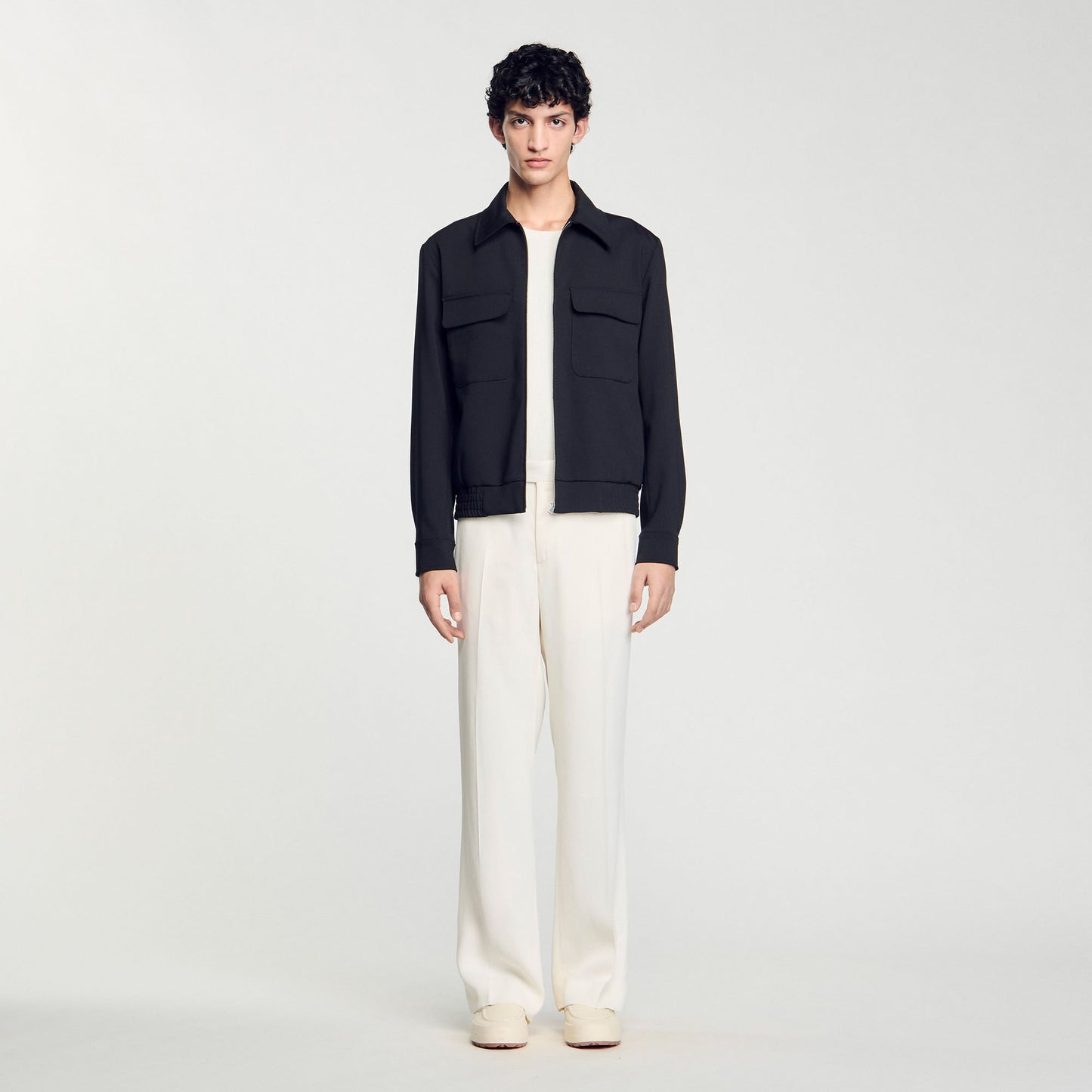 Sandro Zip-up jacket Black