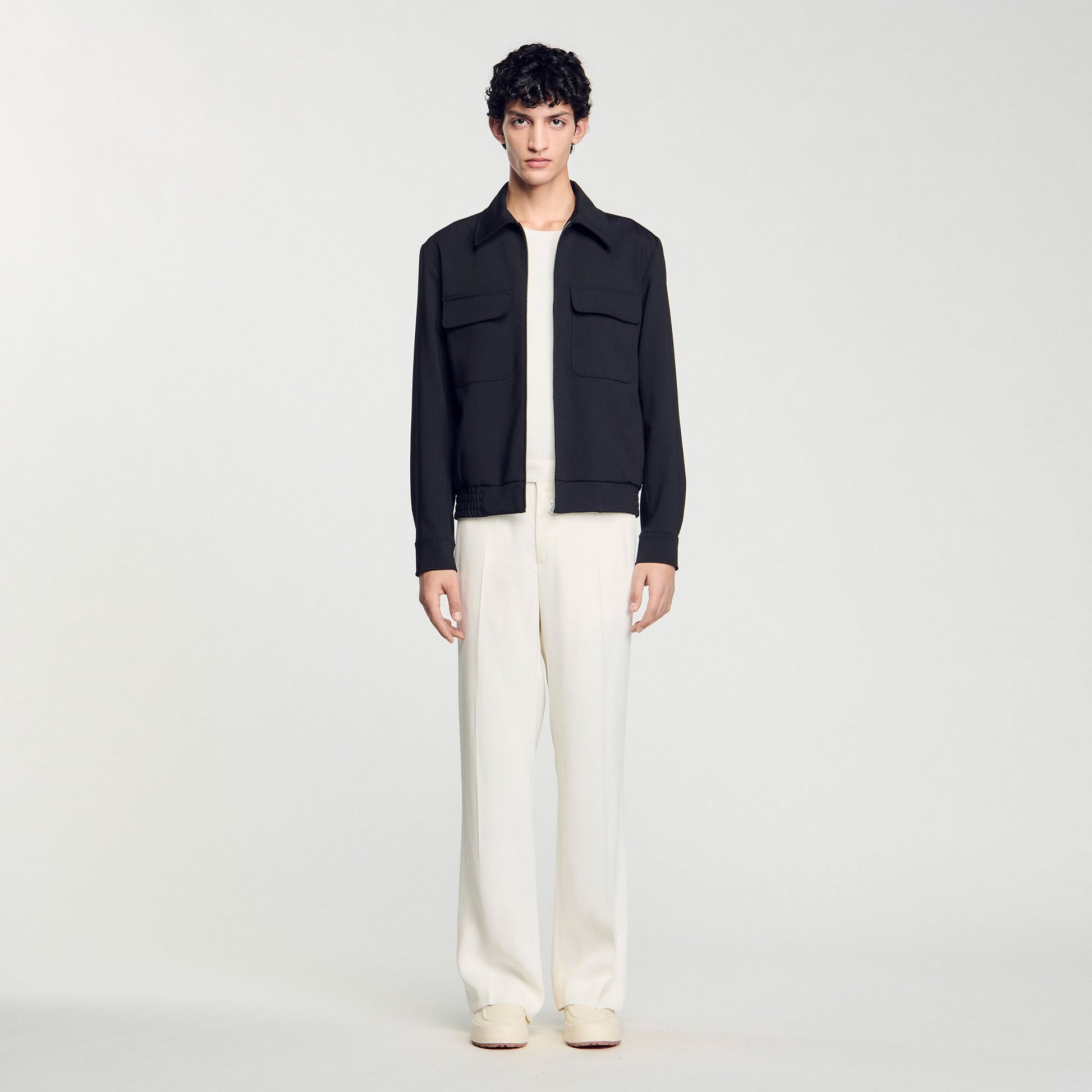 Sandro Zip-up jacket Black