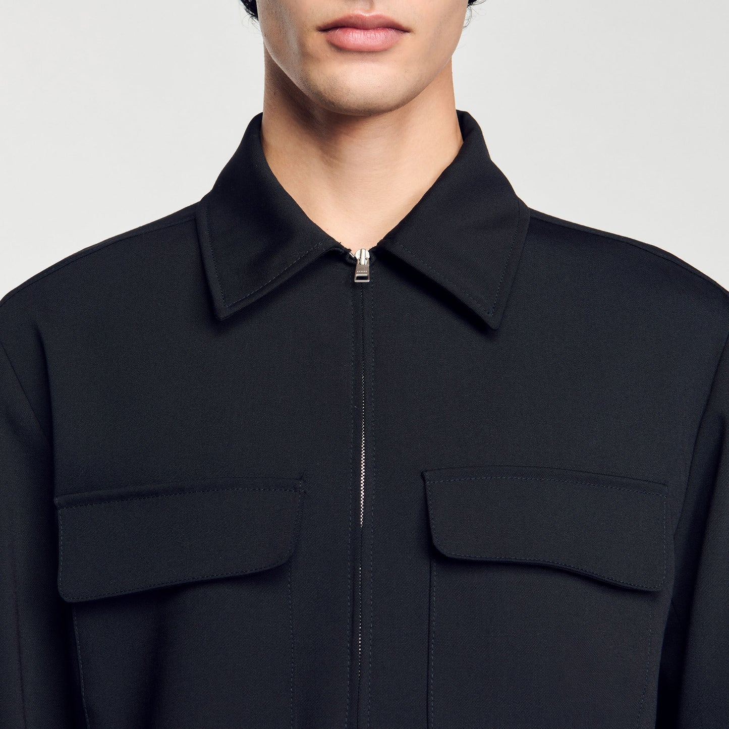 Sandro Zip-up jacket Black