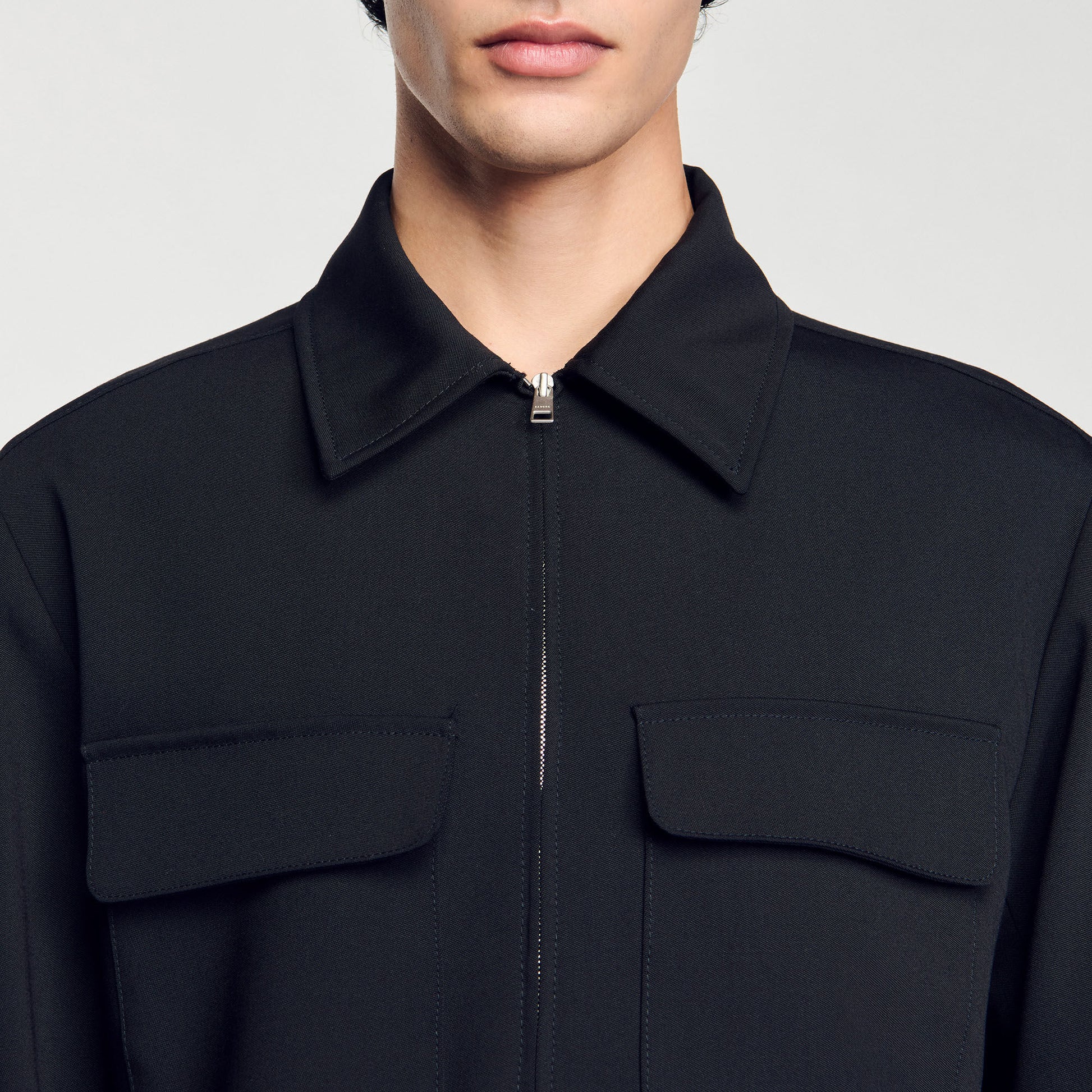 Sandro Zip-up jacket Black