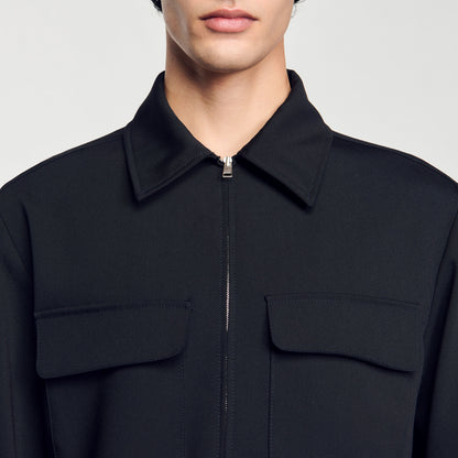 Sandro Zip-up jacket Black