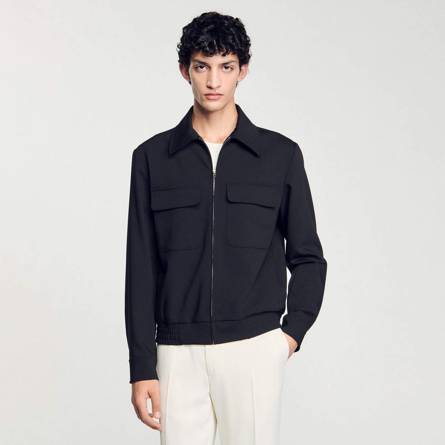Sandro Zip-up jacket Black