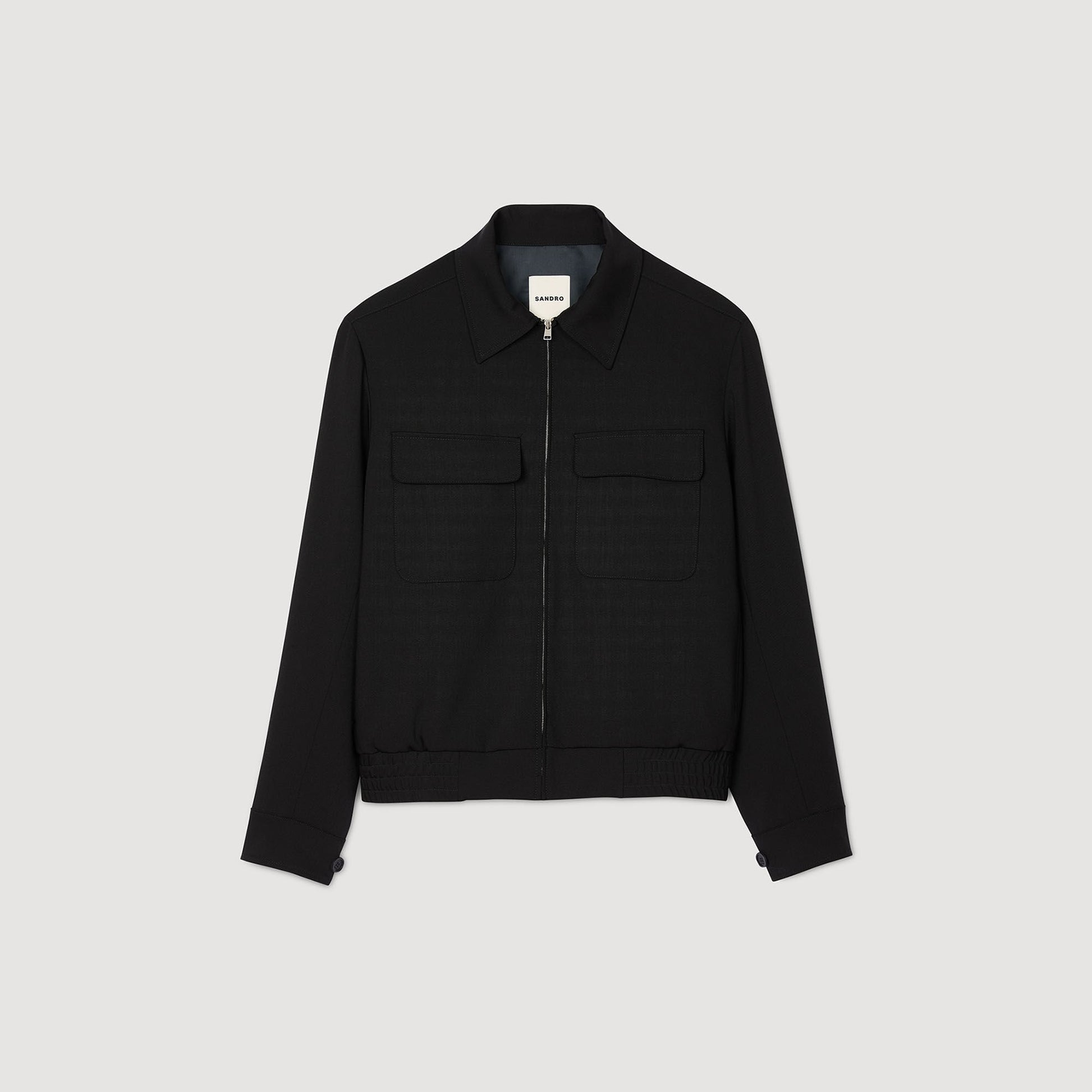 Sandro Zip-up jacket Black