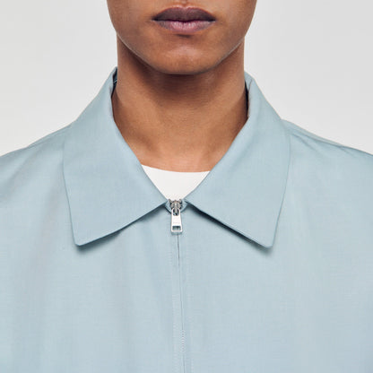 Sandro Zip-up jacket Chambray
