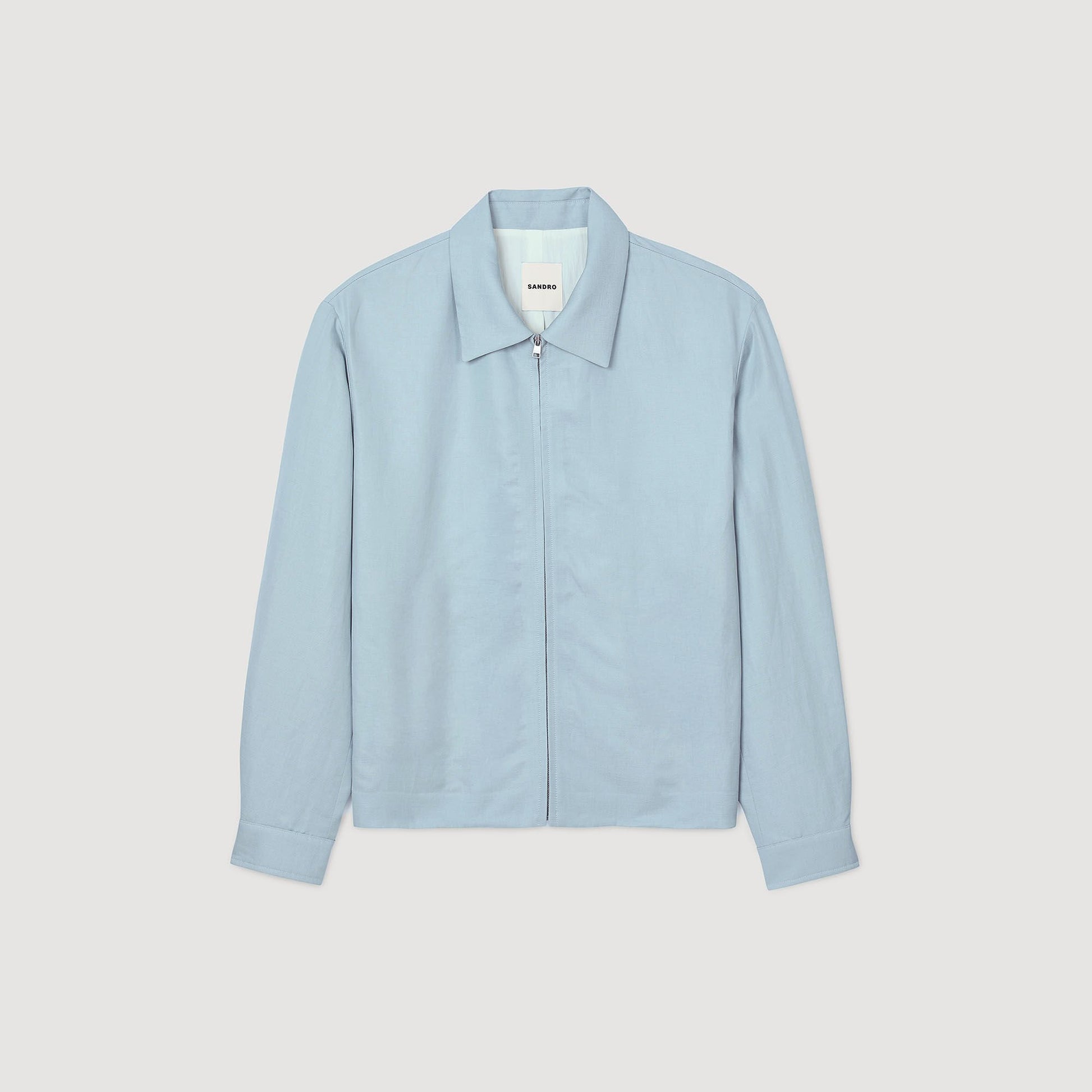 Sandro Zip-up jacket Chambray