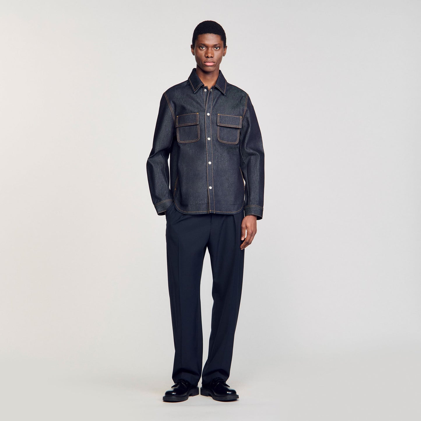 Sandro Denim oversized shirt Raw-Denim