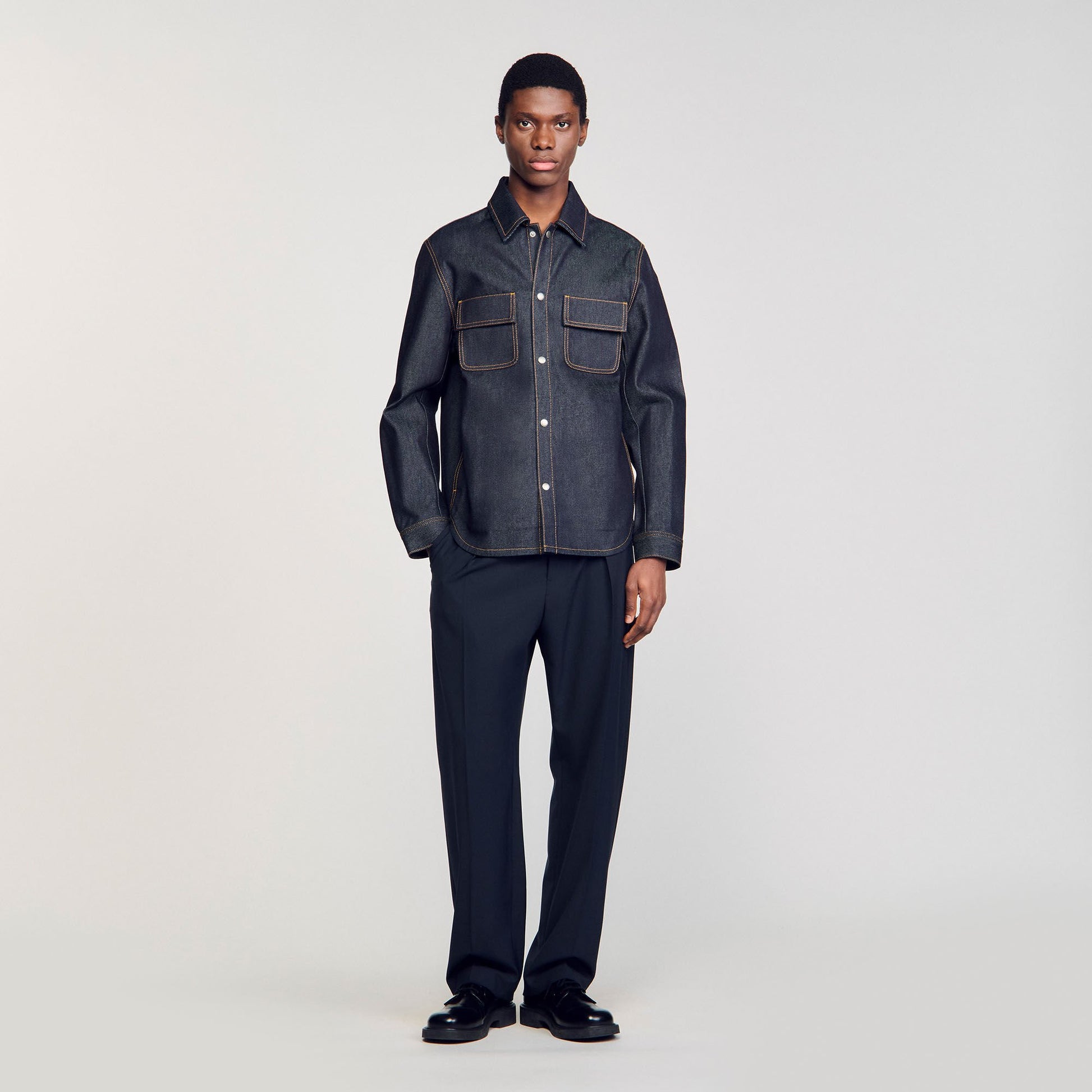 Sandro Denim oversized shirt Raw-Denim