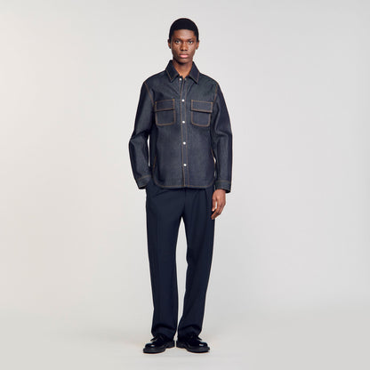 Sandro Denim oversized shirt Raw-Denim
