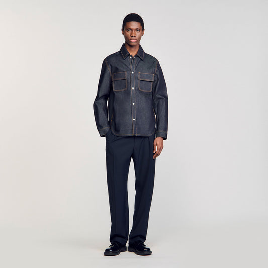 Sandro Denim oversized shirt Raw-Denim