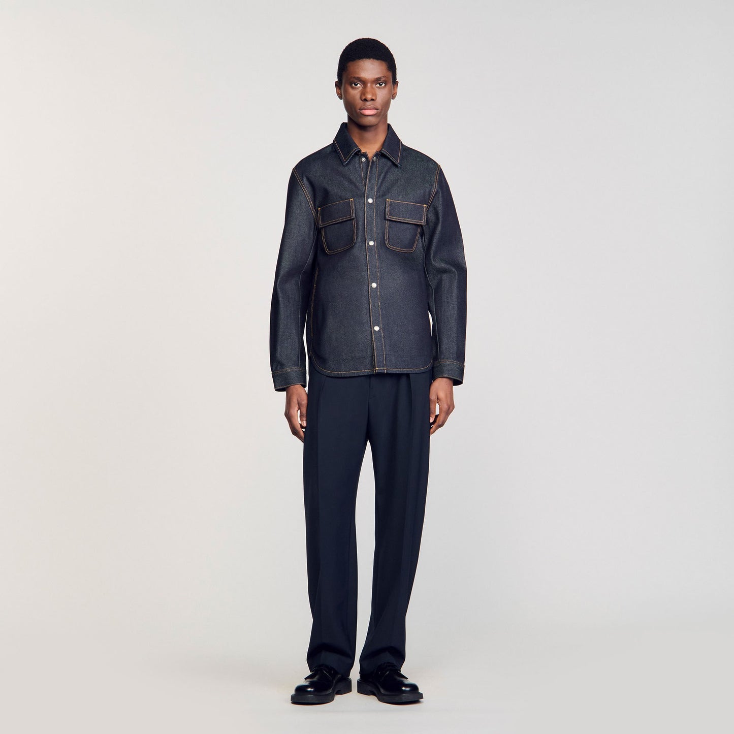 Sandro Denim oversized shirt Raw-Denim