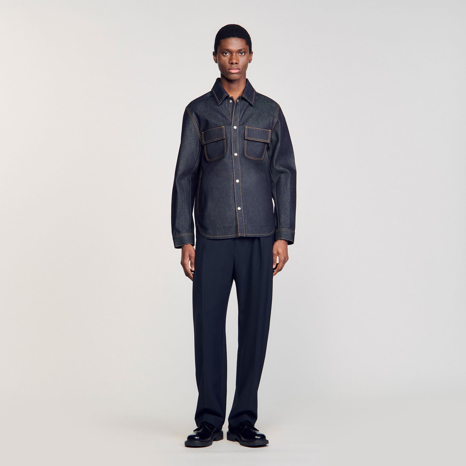 Sandro Denim oversized shirt Raw-Denim