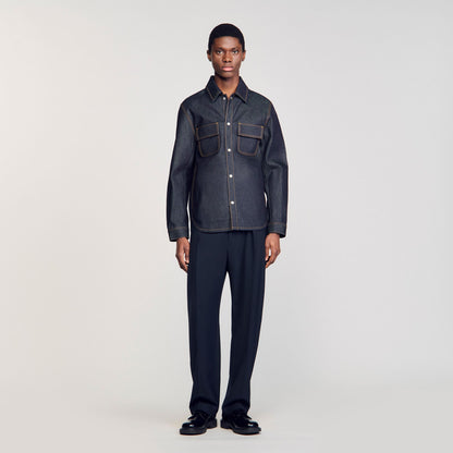 Sandro Denim oversized shirt Raw-Denim
