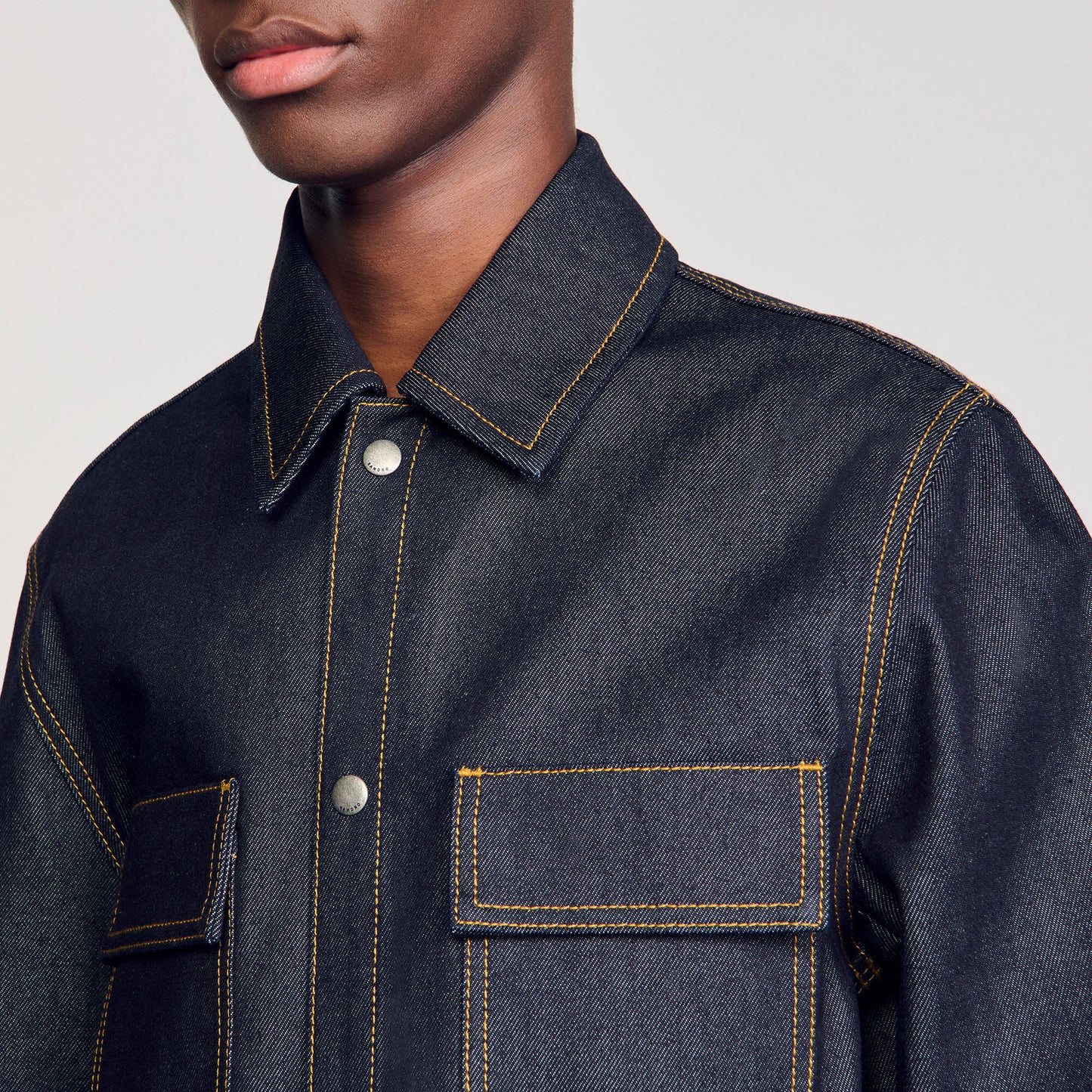 Sandro Denim oversized shirt Raw-Denim