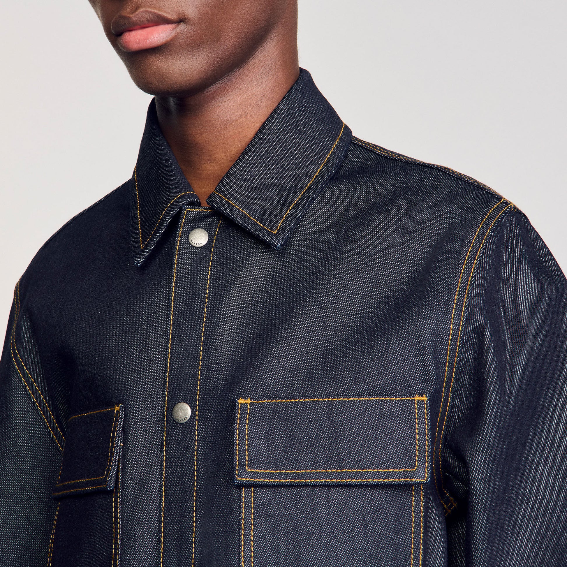 Sandro Denim oversized shirt Raw-Denim