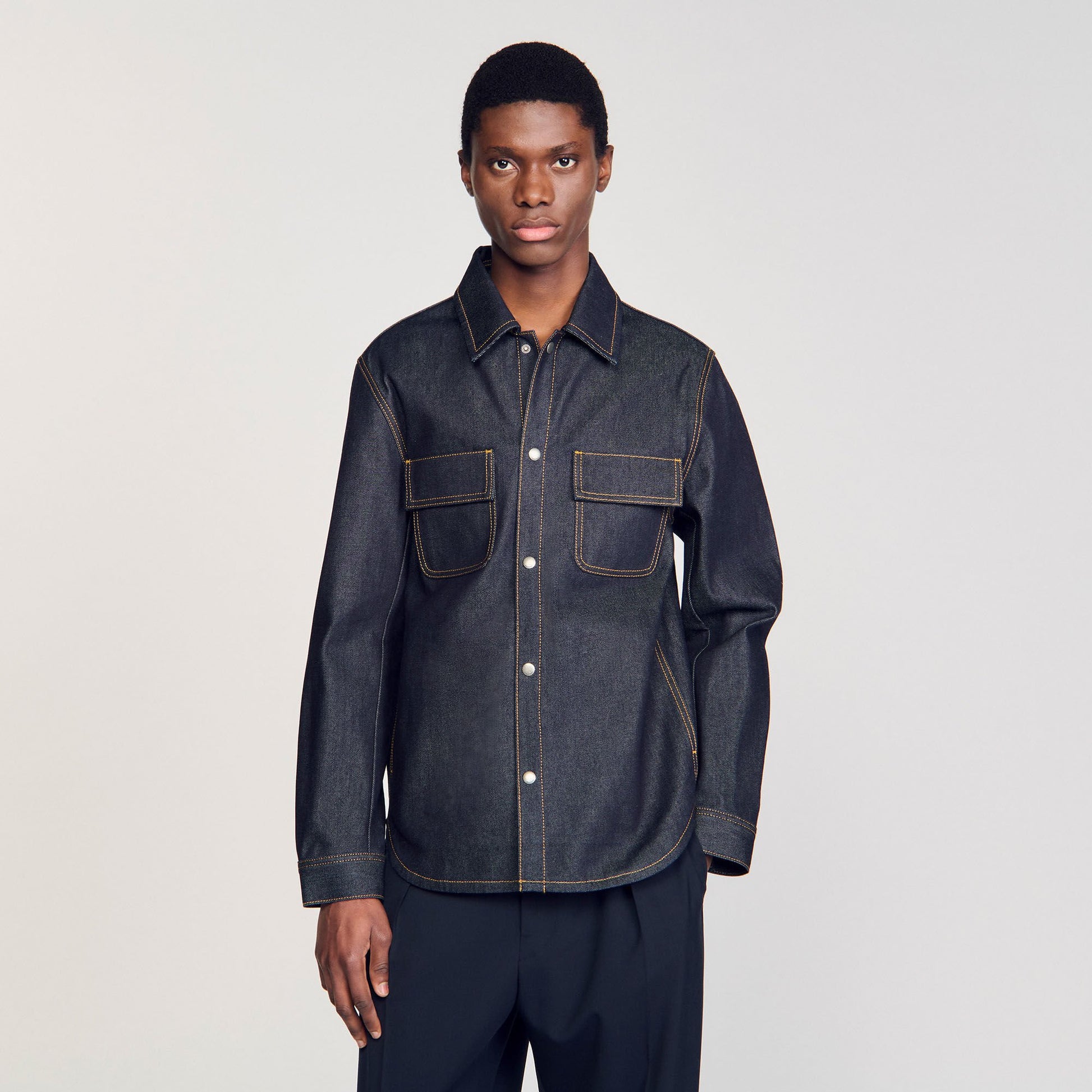 Sandro Denim oversized shirt Raw-Denim
