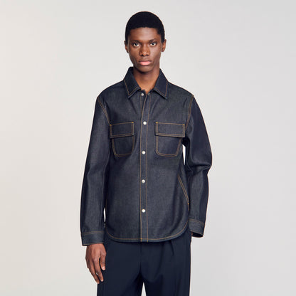 Sandro Denim oversized shirt Raw-Denim