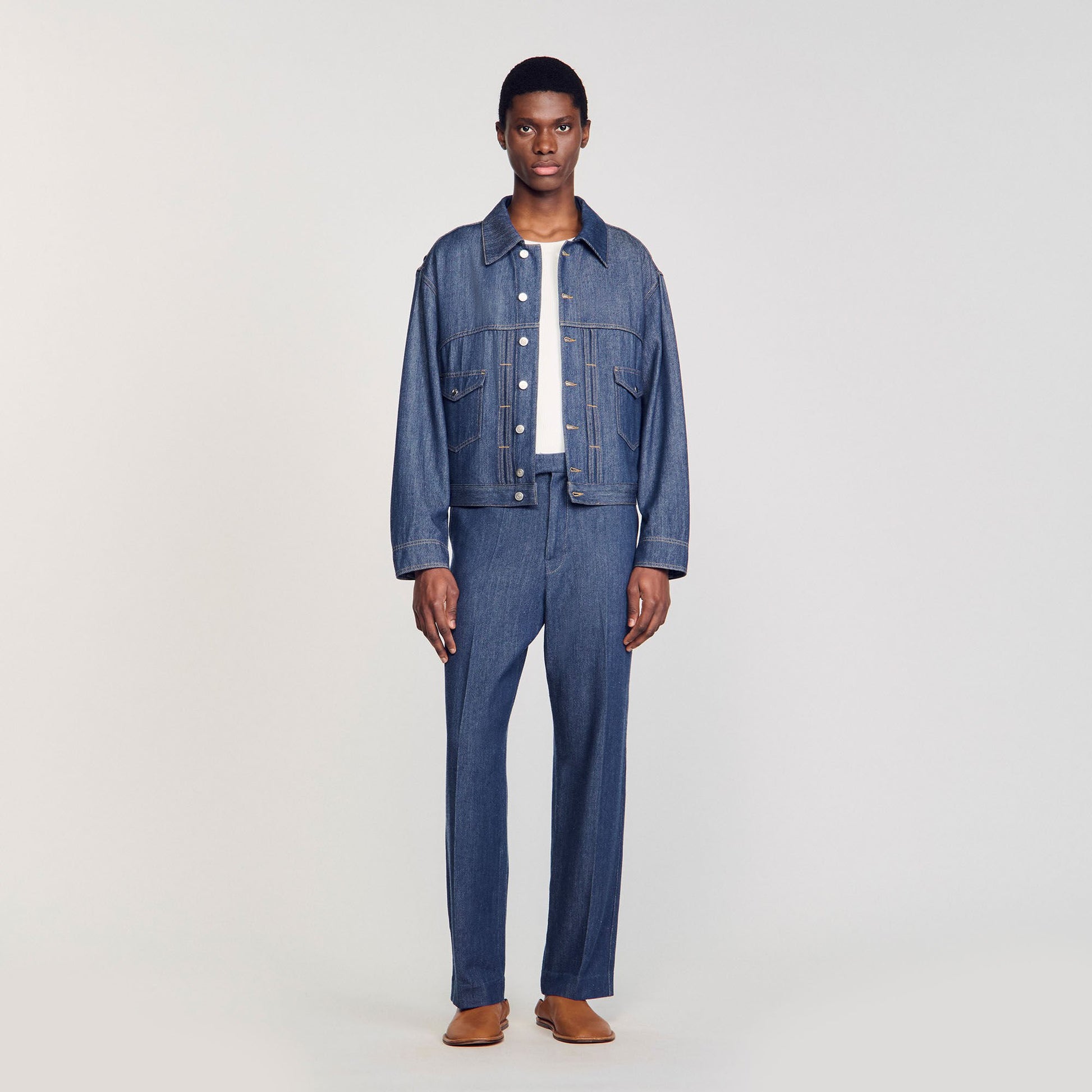 Sandro Chambray jacket Raw-Denim