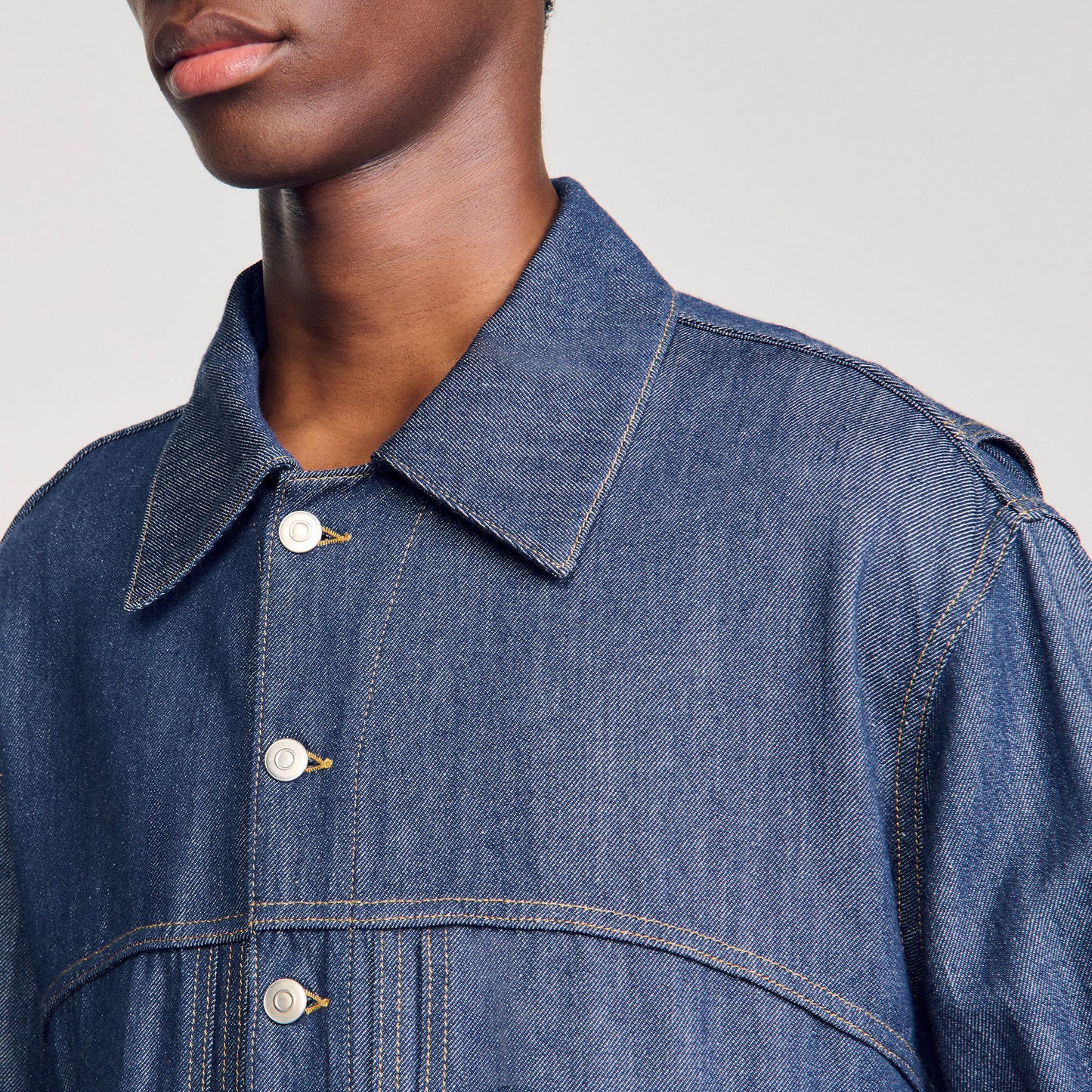 Sandro Chambray jacket Raw-Denim