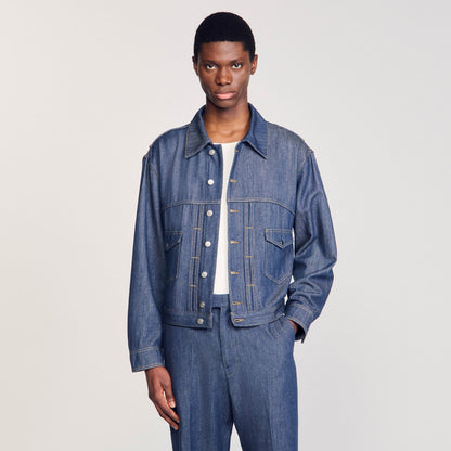 Sandro Chambray jacket Raw-Denim