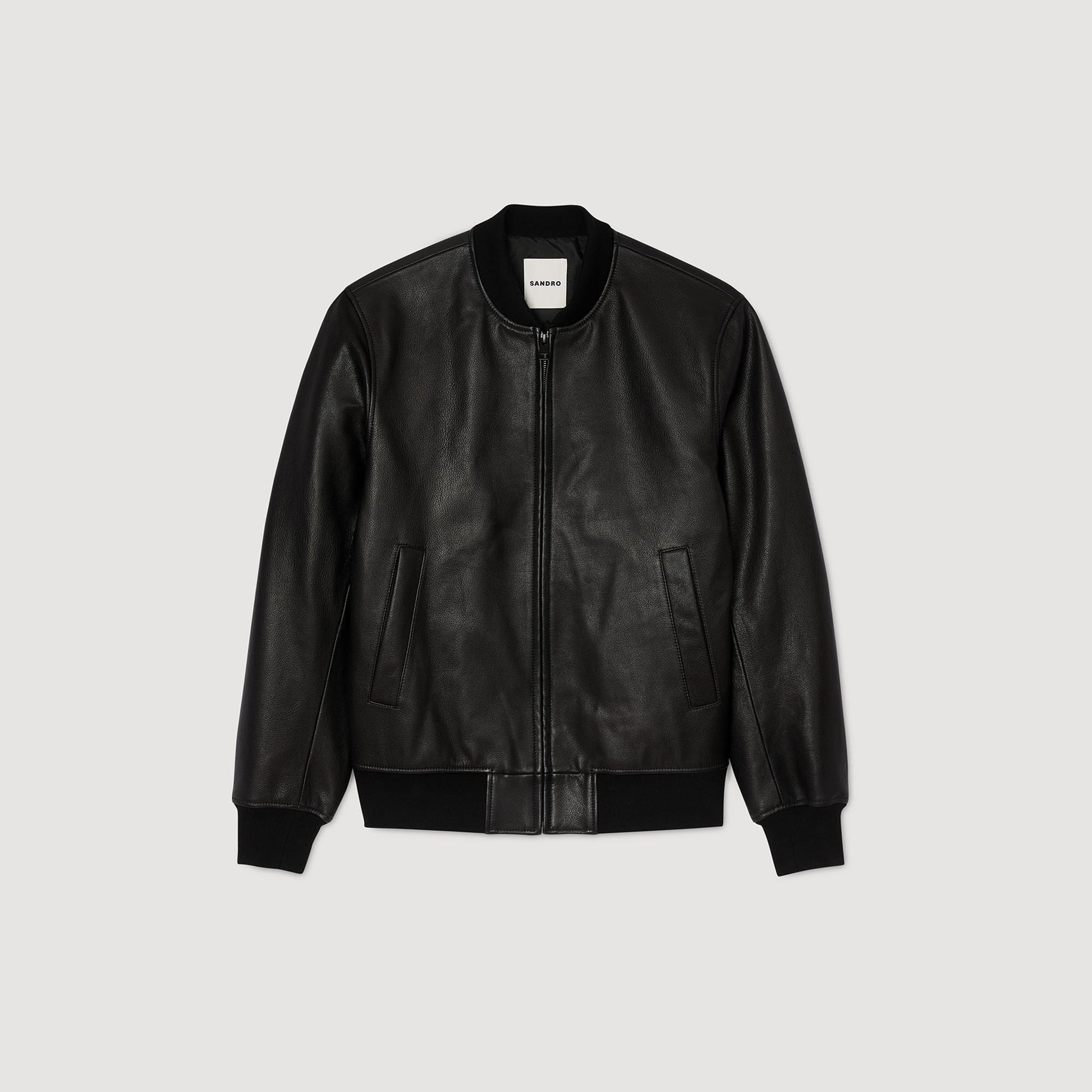 Sandro Leather jacket Black