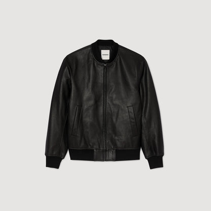 Sandro Leather jacket Black