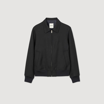 Sandro Casual zip-up jacket Navy Blue