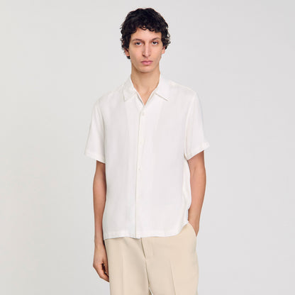 Sandro Shark collar shirt Optic White