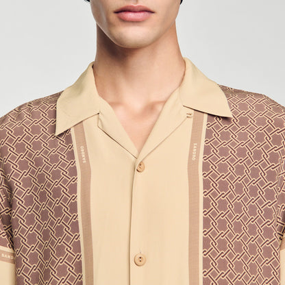 Sandro Short-sleeved patterned shirt Hazel