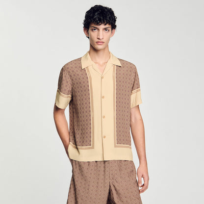 Sandro Short-sleeved patterned shirt Hazel