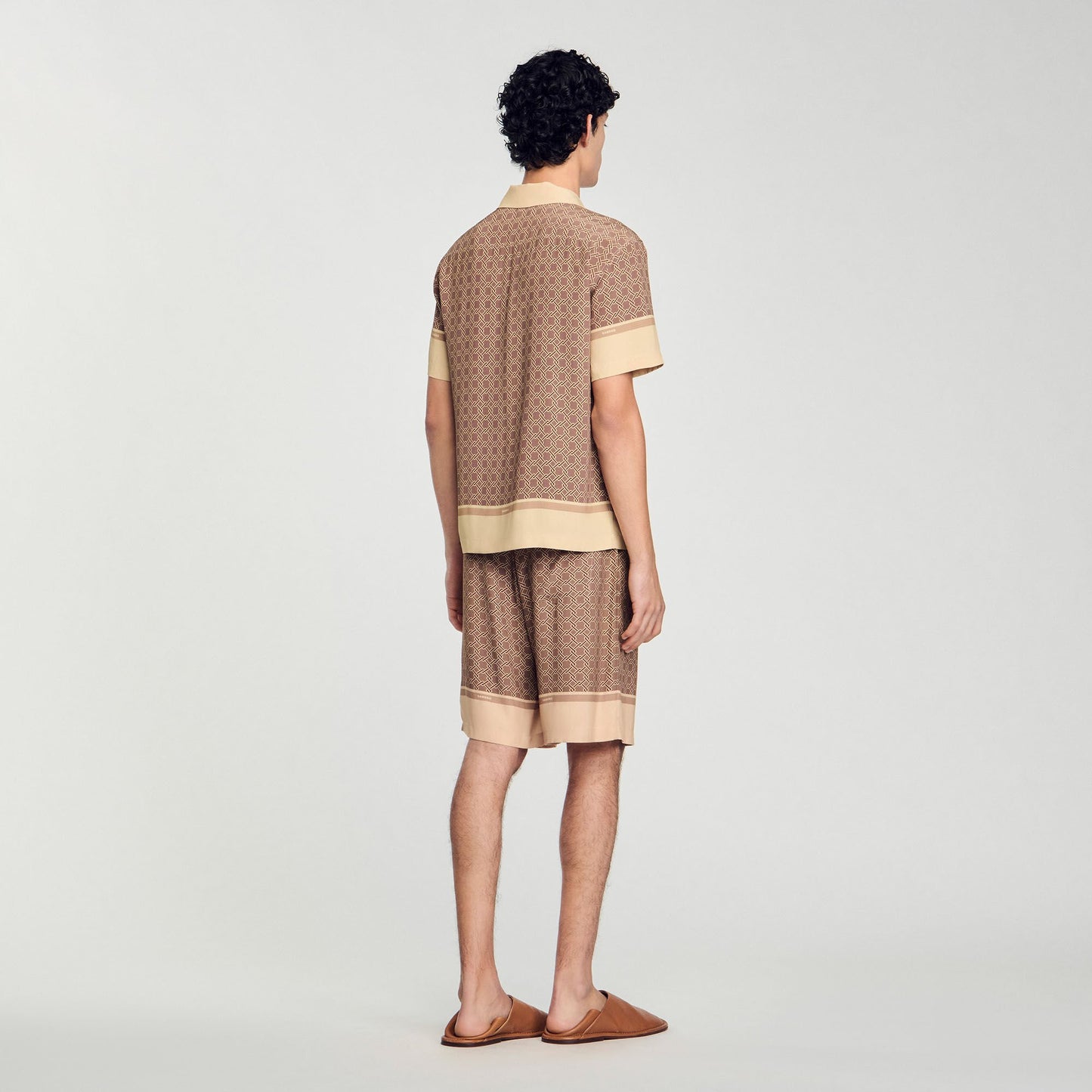 Sandro Short-sleeved patterned shirt Hazel