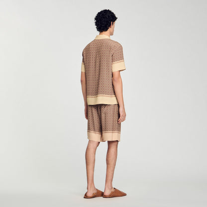 Sandro Short-sleeved patterned shirt Hazel