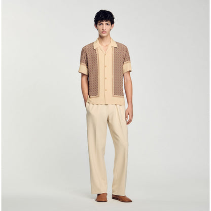 Sandro Short-sleeved patterned shirt Hazel