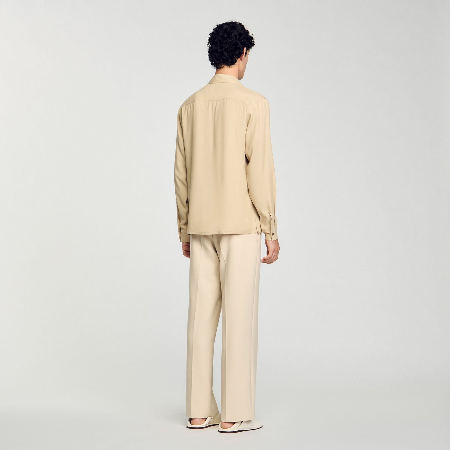 Sandro Flowy shirt Sand.