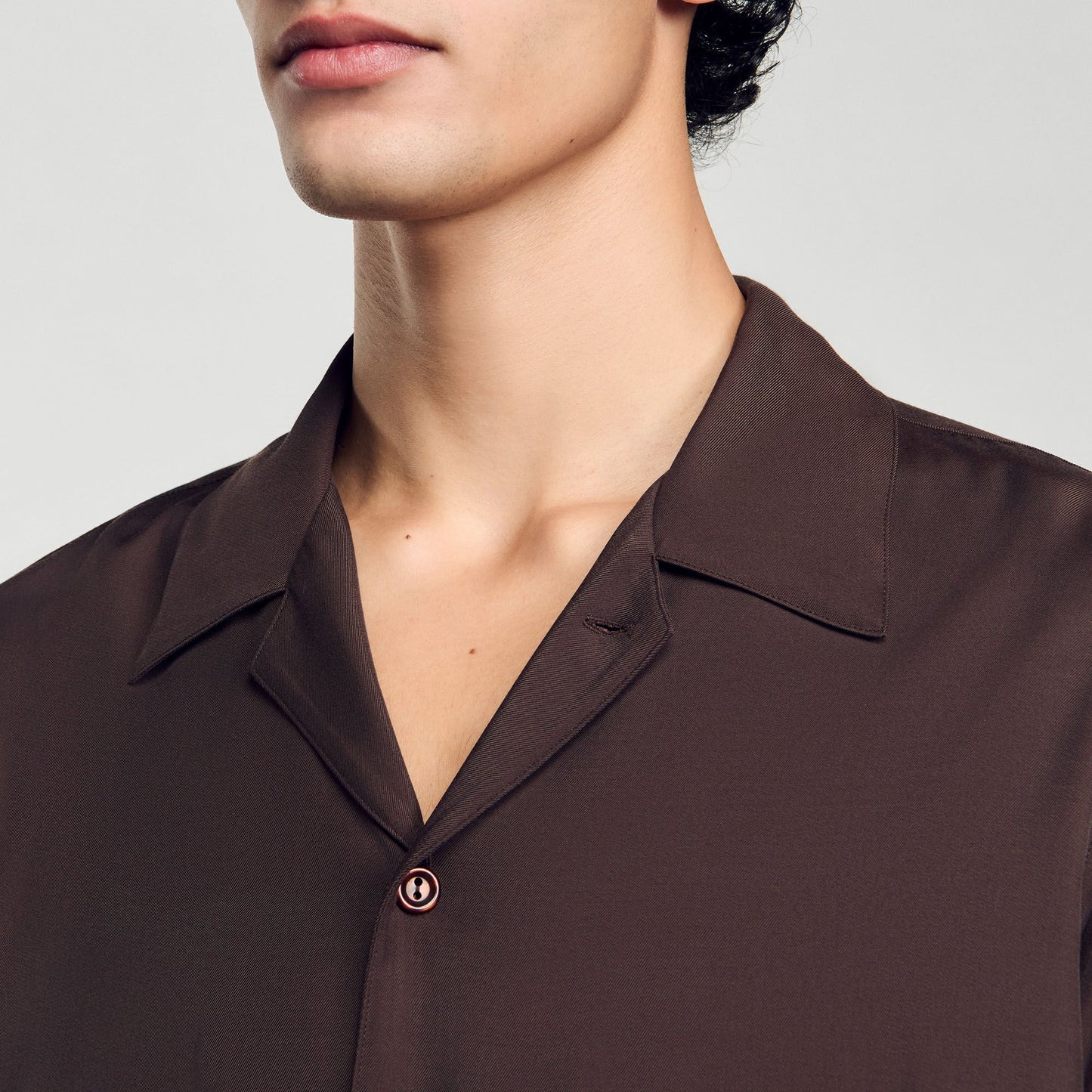 Sandro Flowy shirt Moka.