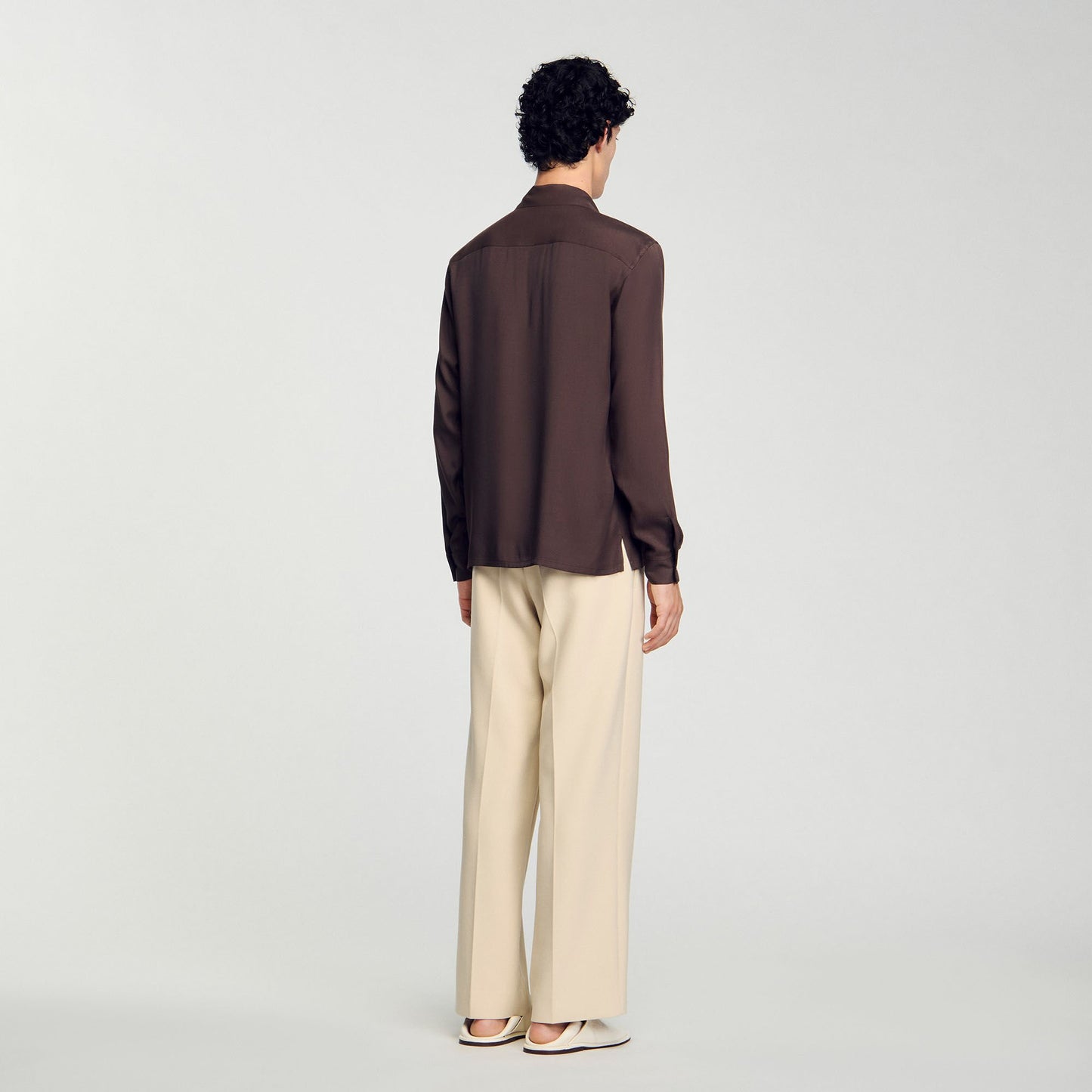 Sandro Flowy shirt Moka.
