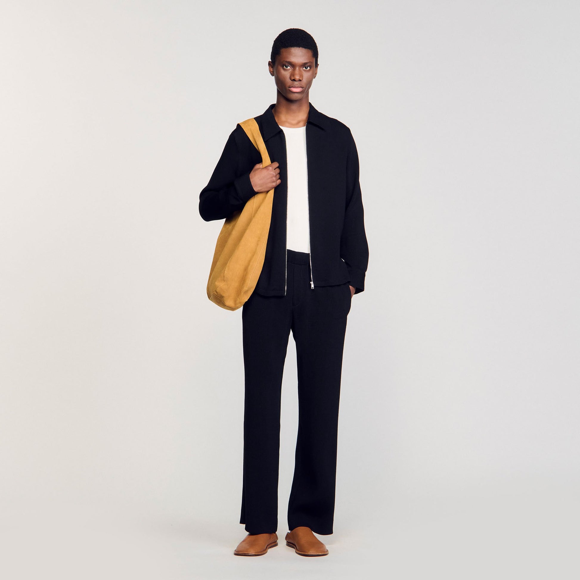 Sandro Pleated shirt Black