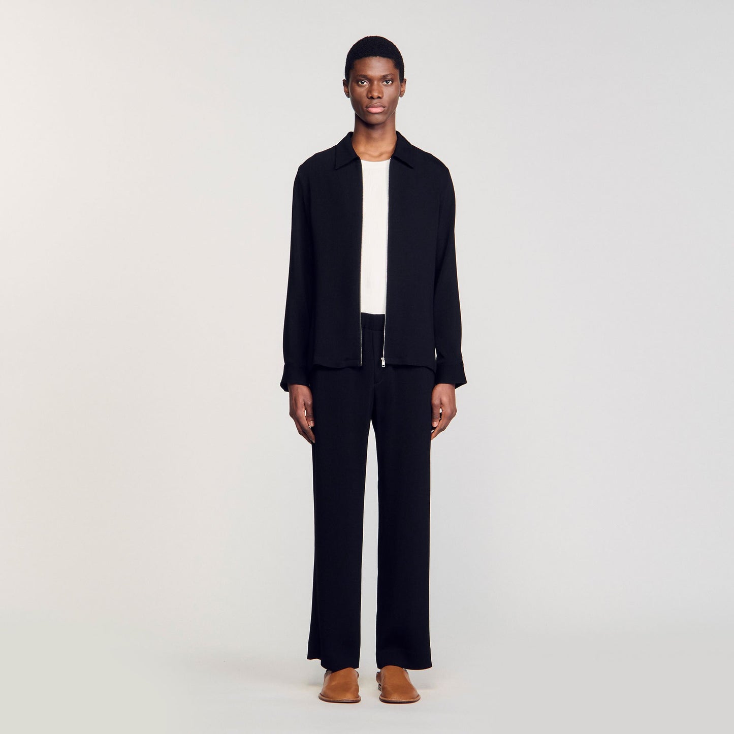 Sandro Pleated shirt Black