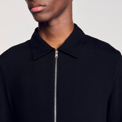 Sandro Pleated shirt Black