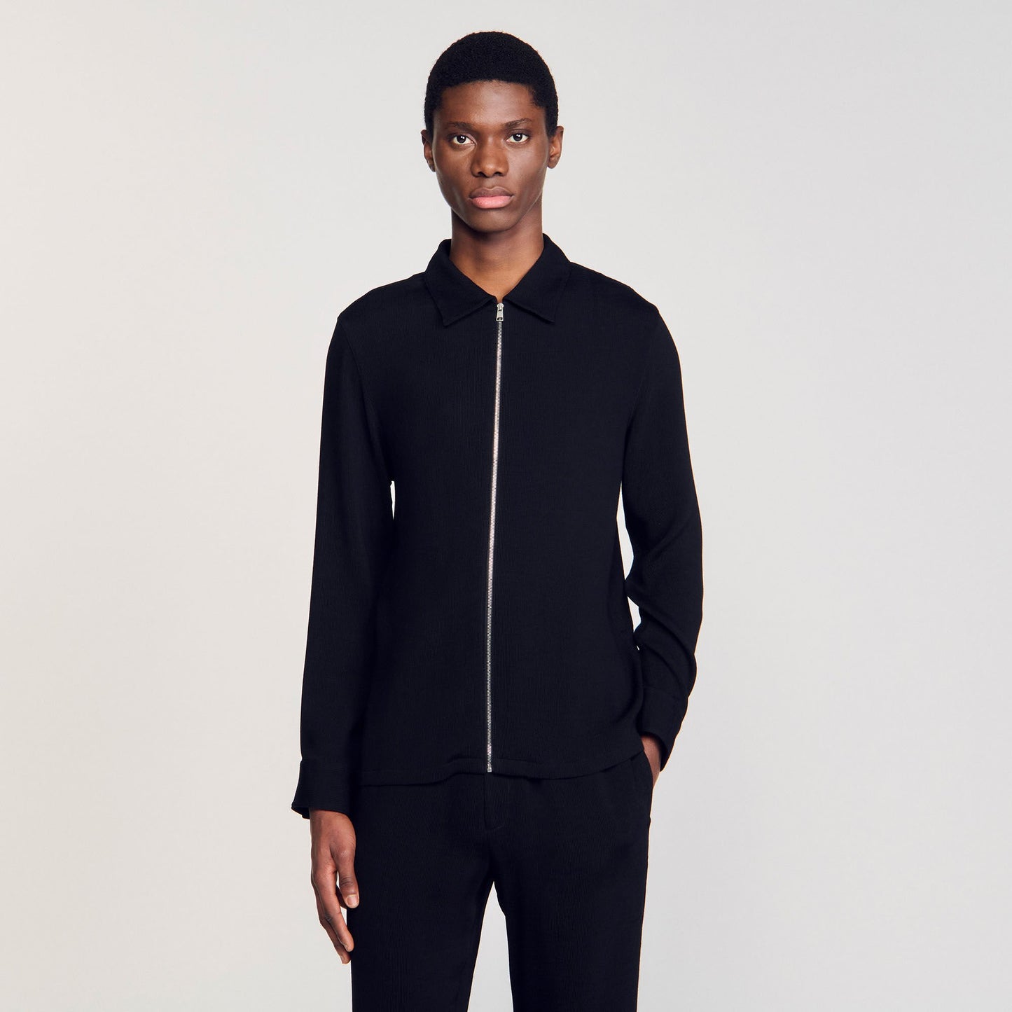 Sandro Pleated shirt Black