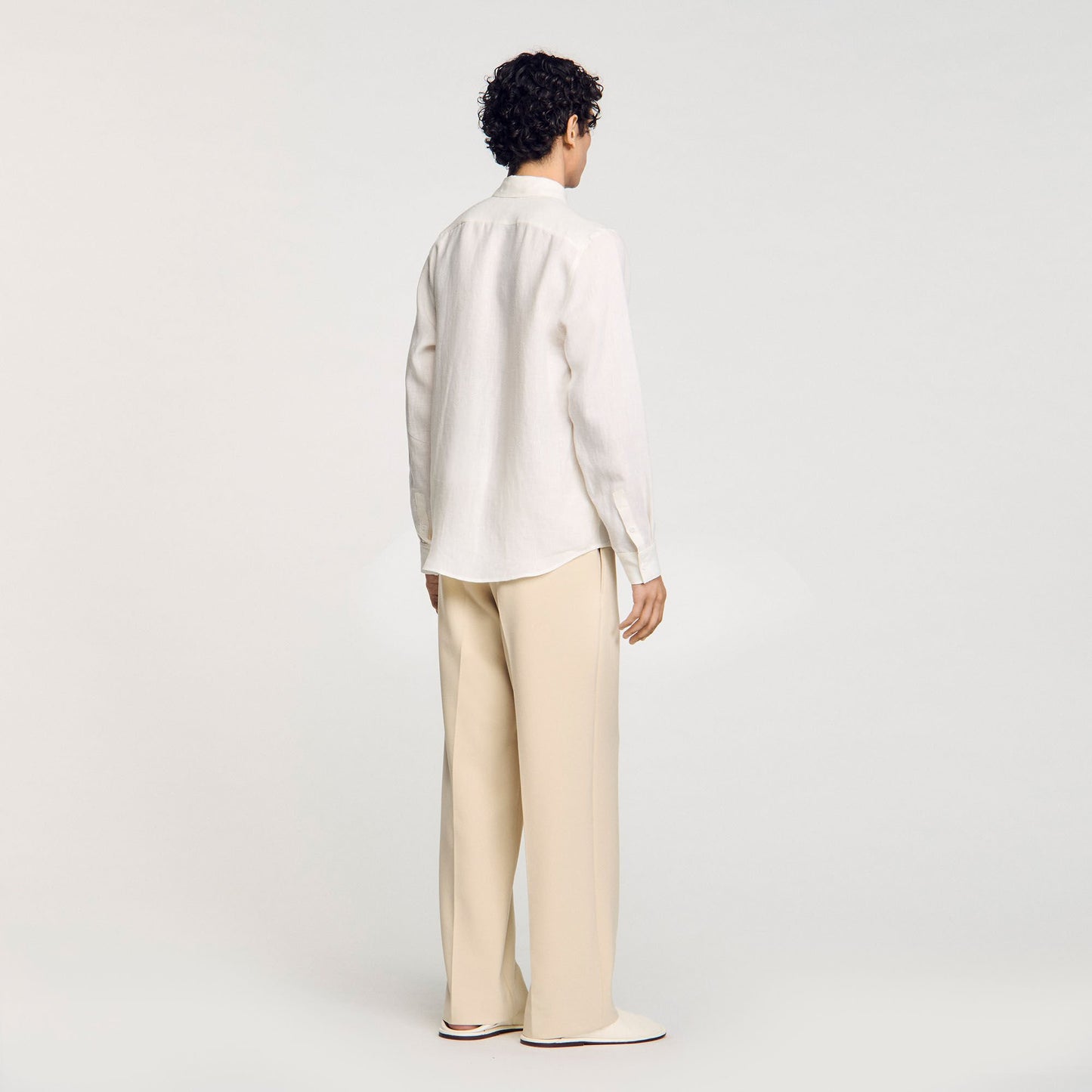 Sandro Linen shirt Ivory.