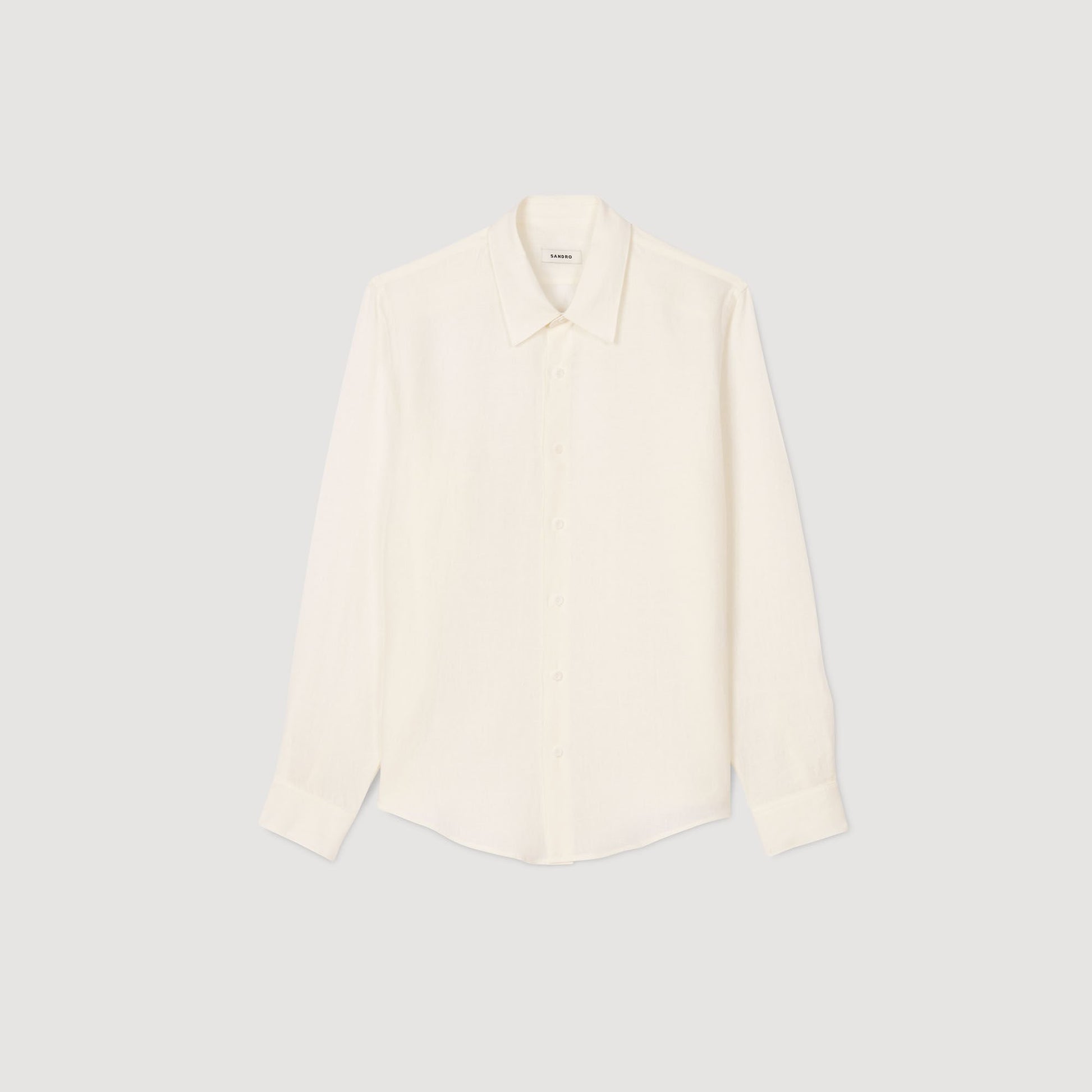 Sandro Linen shirt Ivory.