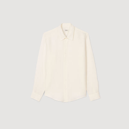 Sandro Linen shirt Ivory.