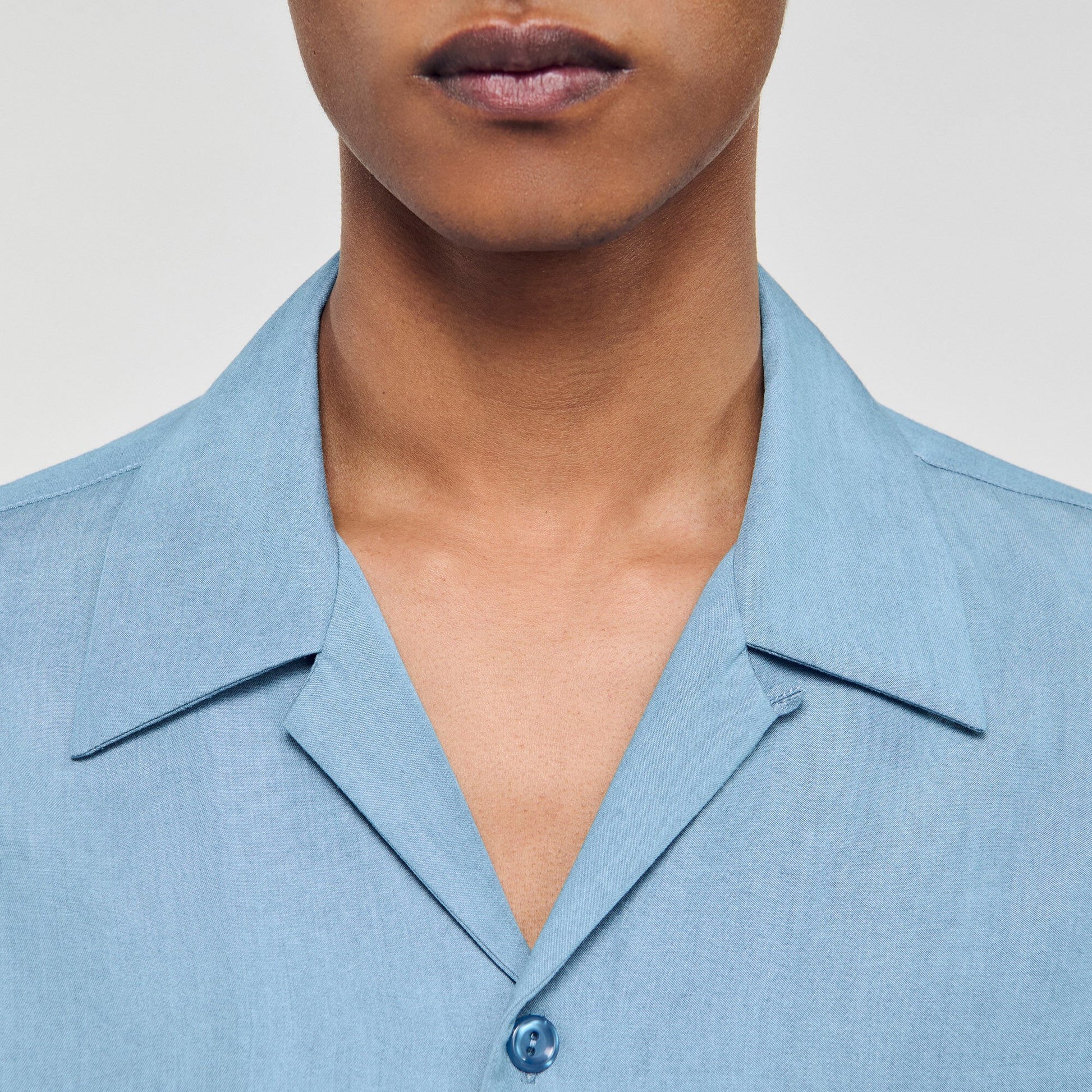 Sandro Short-sleeved shirt Chambray