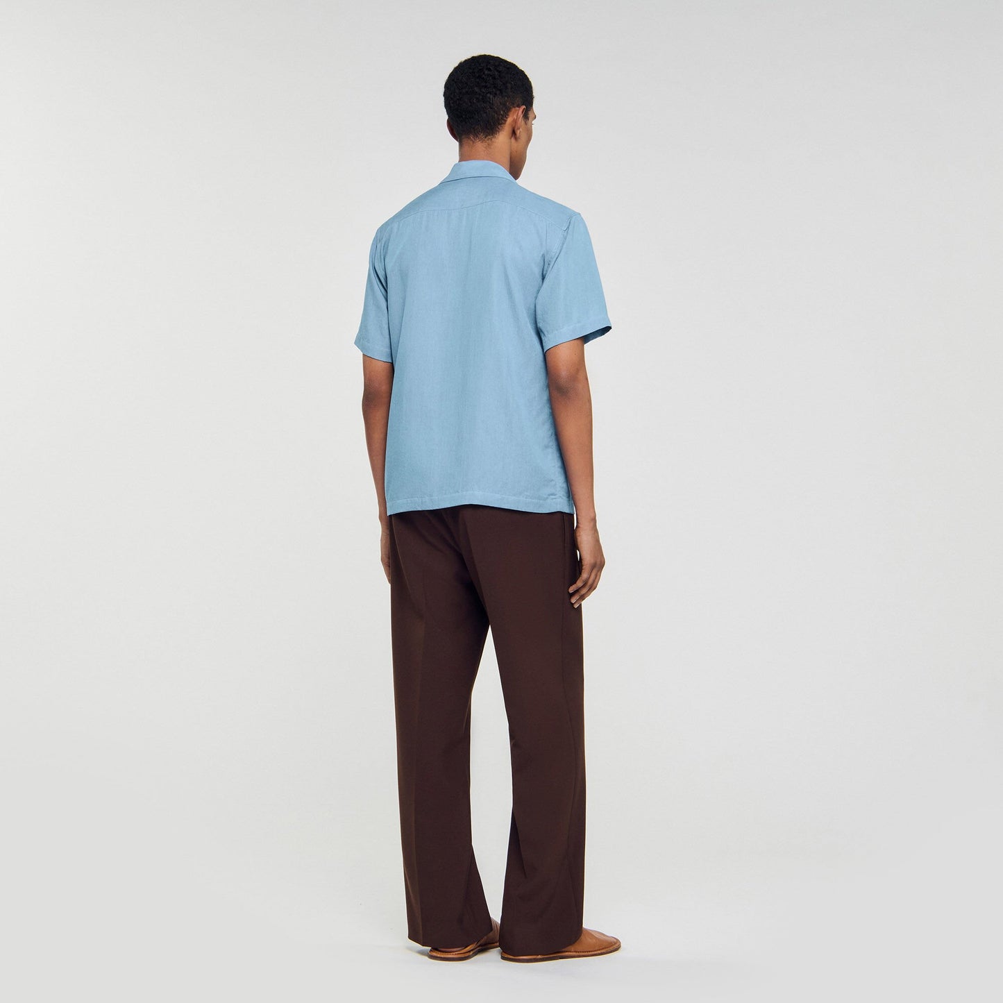 Sandro Short-sleeved shirt Chambray