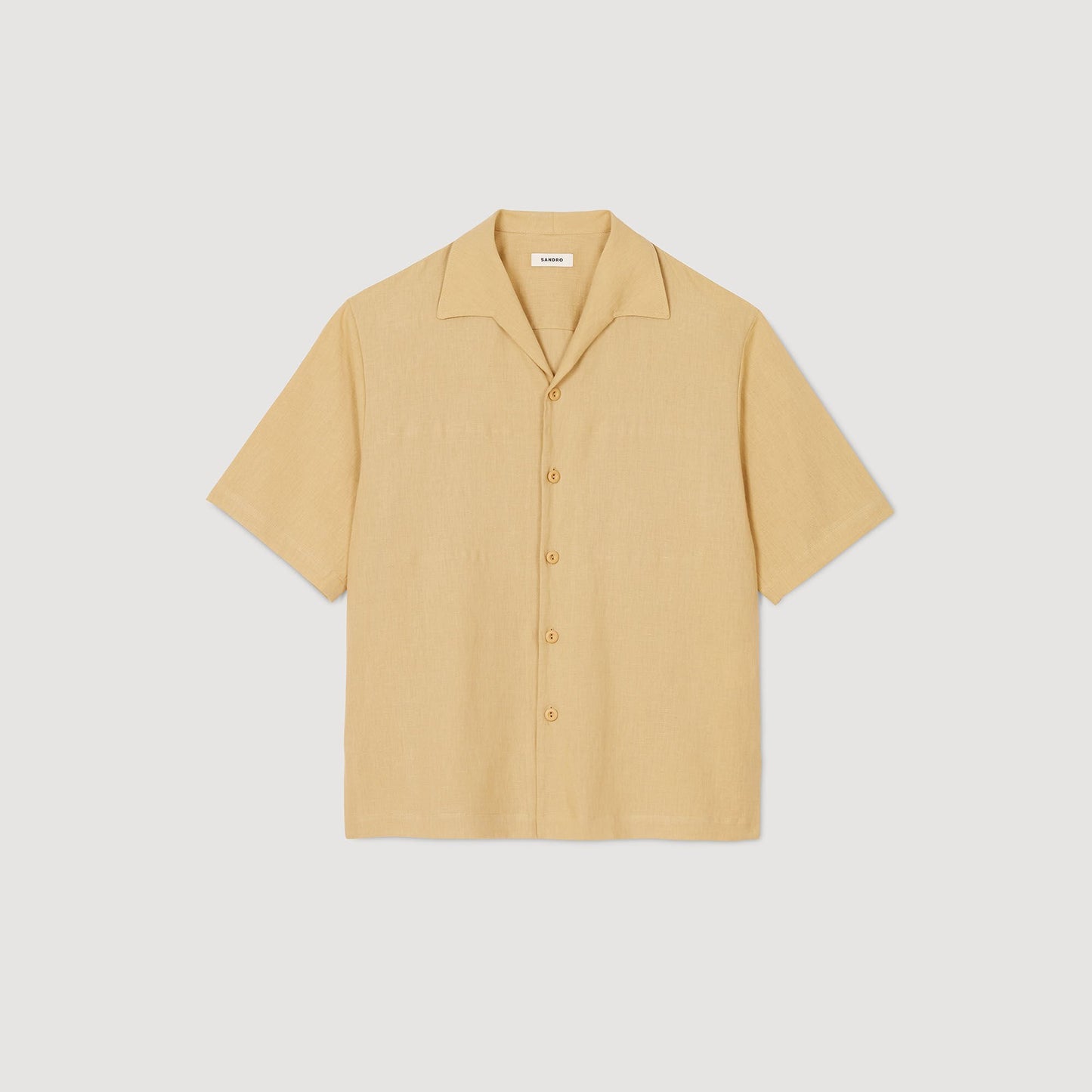 Sandro Cotton and linen shirt Nut