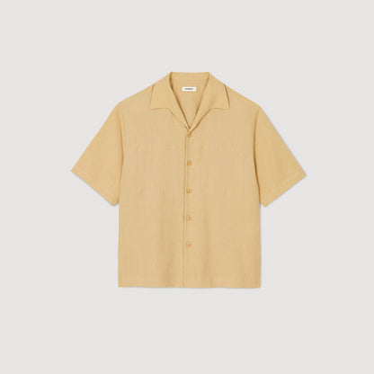 Sandro Cotton and linen shirt Nut